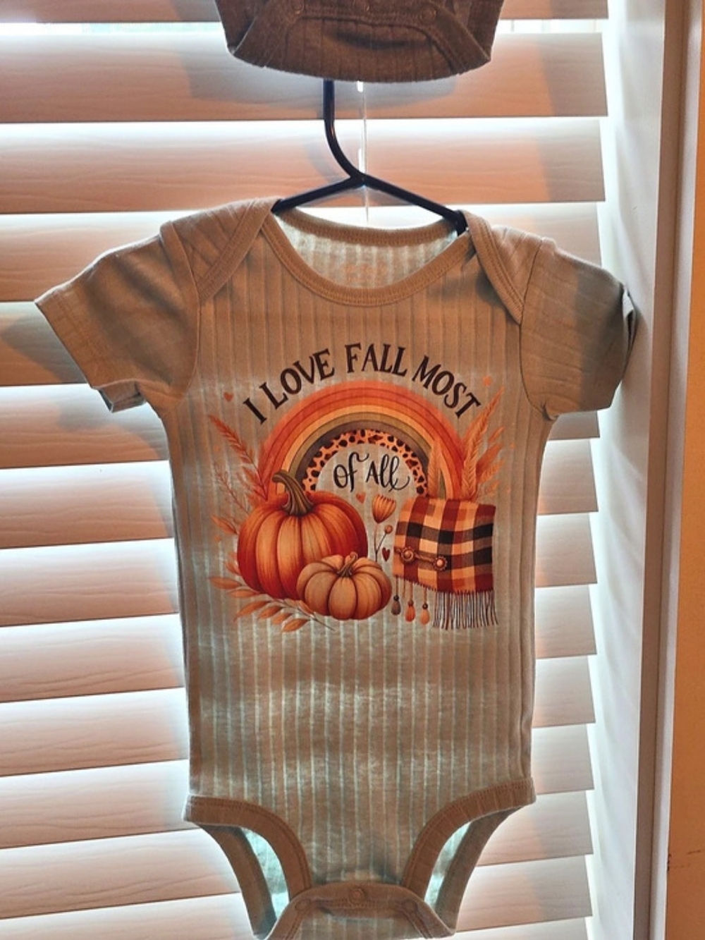 Fall Pumpkin Graphic Baby Bodysuit